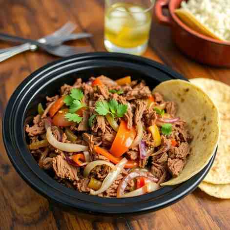 Easy Slow Cooker Ropa Vieja - Family's Meal
